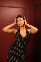 Black Etta Polka Dress