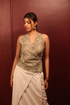 Olive Riva Wrap Top