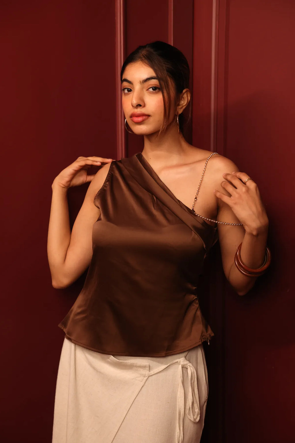 Brown Ines Asymmetric Top