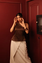 Brown Ines Asymmetric Top