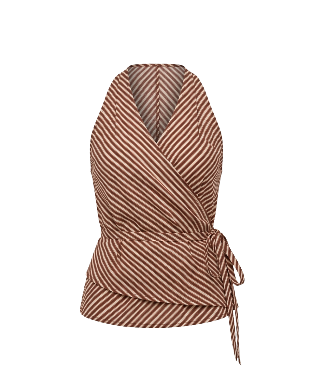 Red Riva Wrap Top