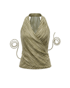 Olive Riva Wrap Top
