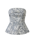 Blue Orla Corset Top