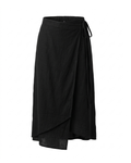 Black Nera Wrap Skirt