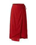 Red Nera Wrap Skirt
