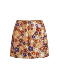 Multi Posy Printed Skirt