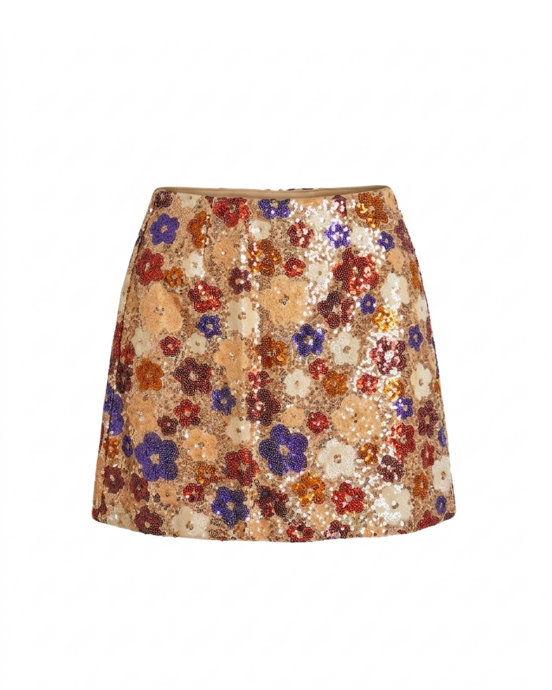 Multi Posy Printed Skirt