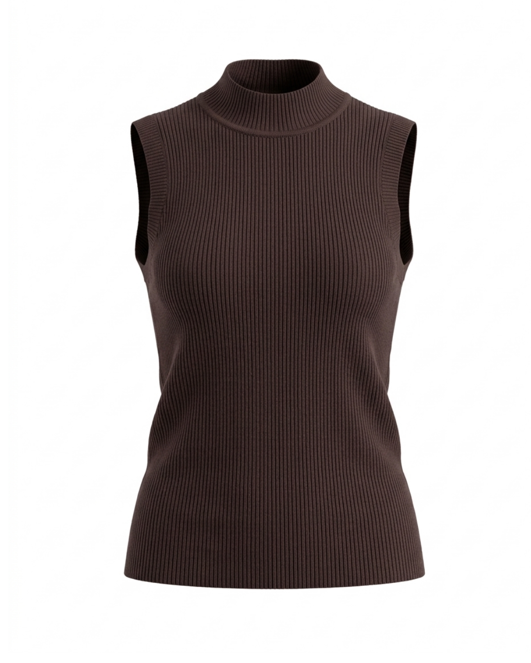 Brown Elin Knit Top