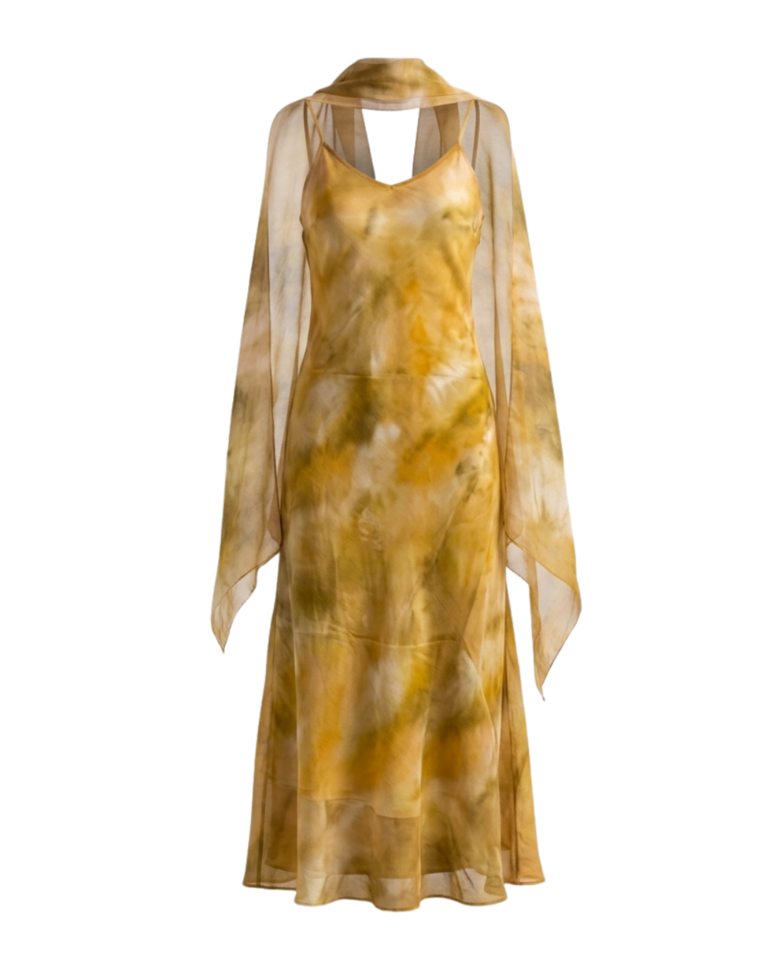 Yellow Auri Scarf Dress