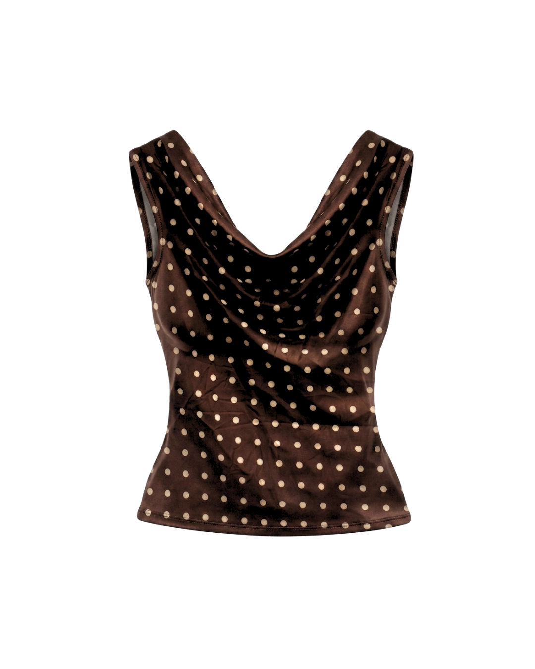 Brown Veya Polka Top