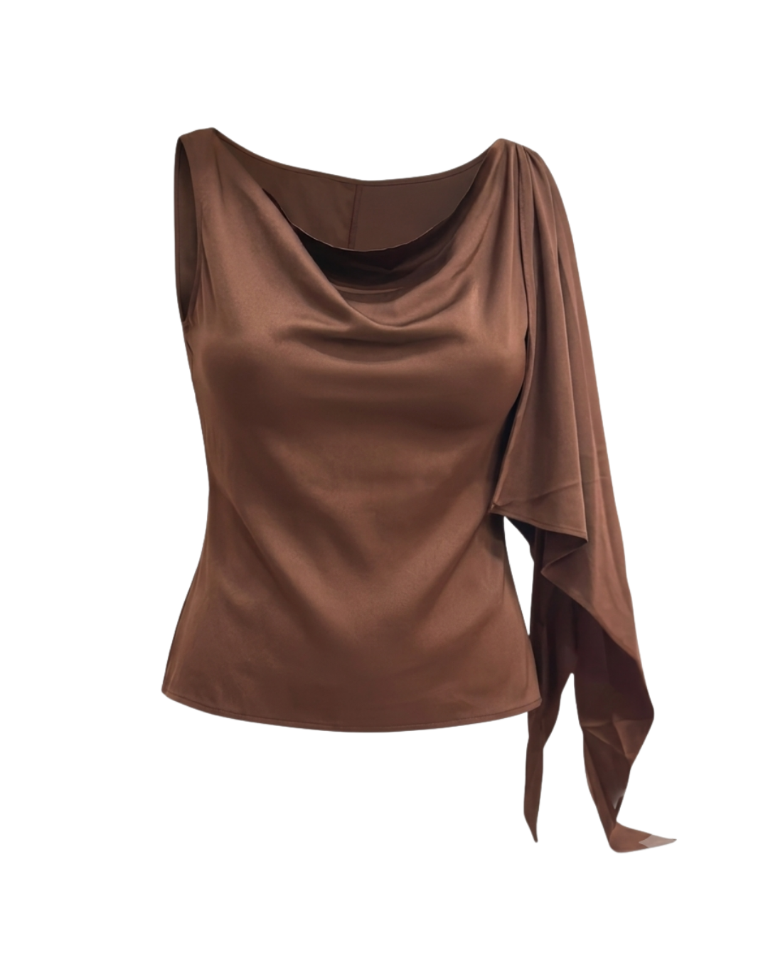 Brown Sora Cowl Top