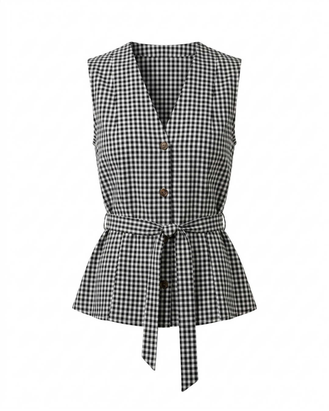 Grey Mara Check Waistcoat