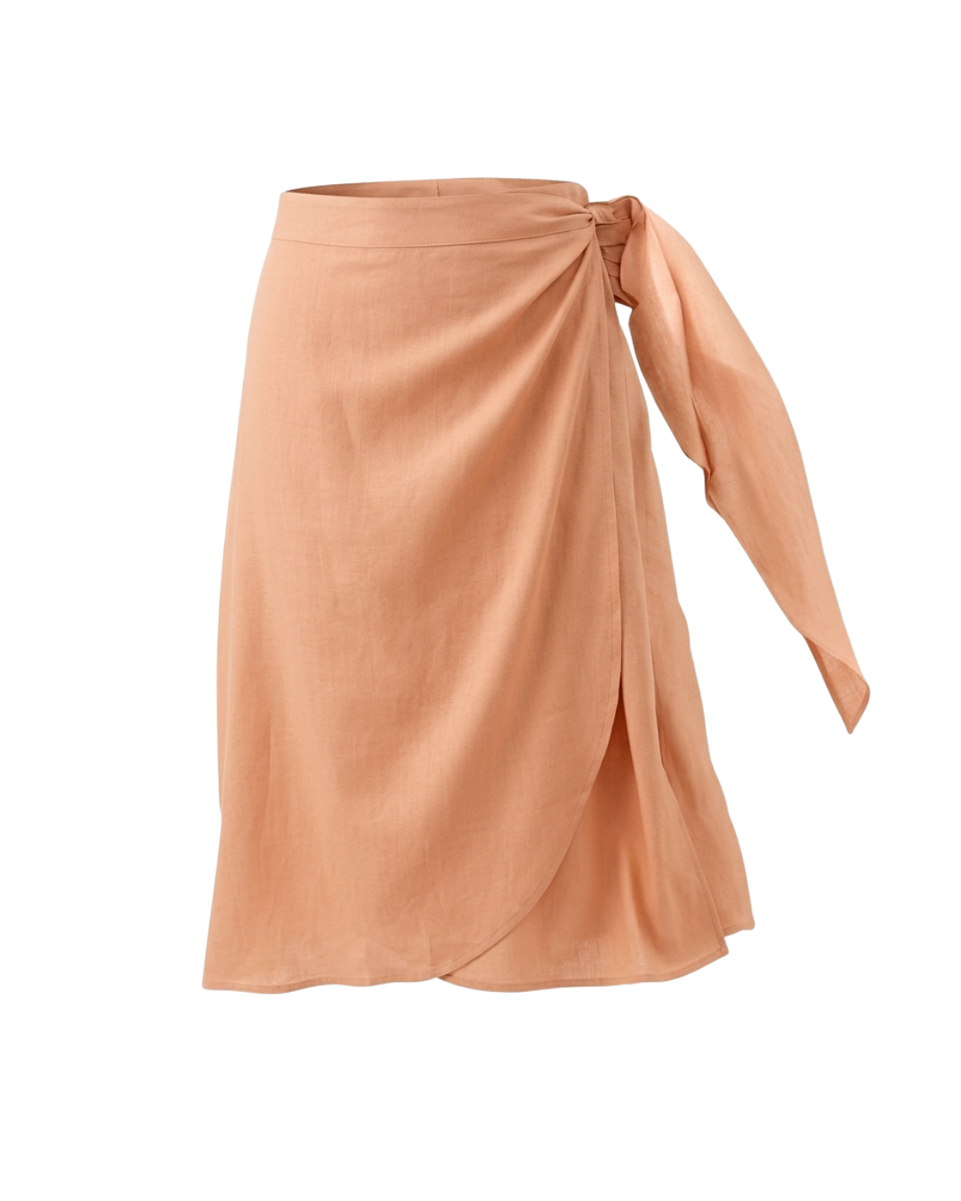 Terracotta Leni Draped Skirt