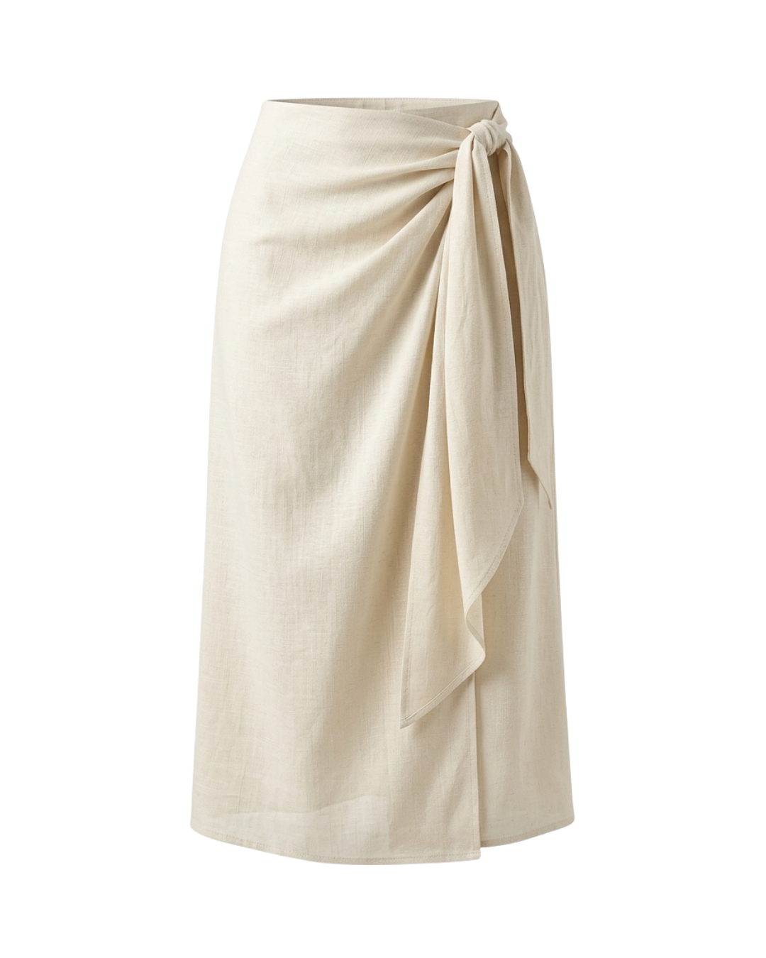 Ivory Leni Draped Skirt