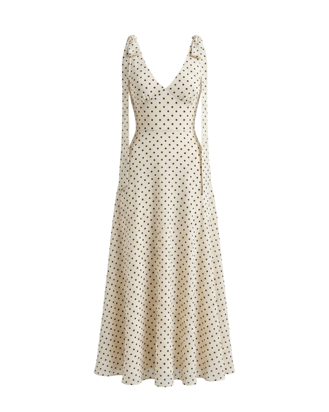 Ivory Lise Polka Dress