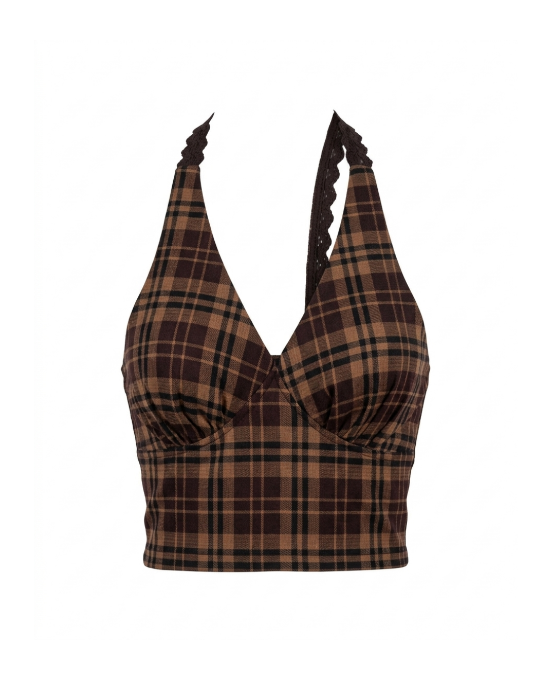 Brown Bryn Halter Bralette