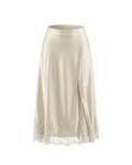 Ivory Sela Satin Skirt