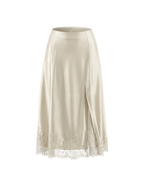 Ivory Sela Satin Skirt