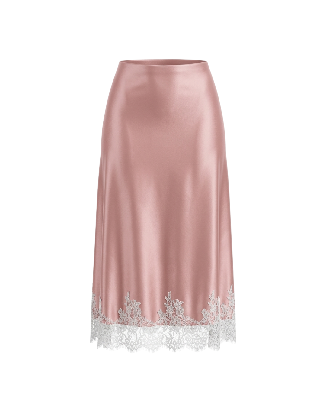 Pink Sela Satin Skirt
