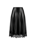 Black Sela Satin Skirt