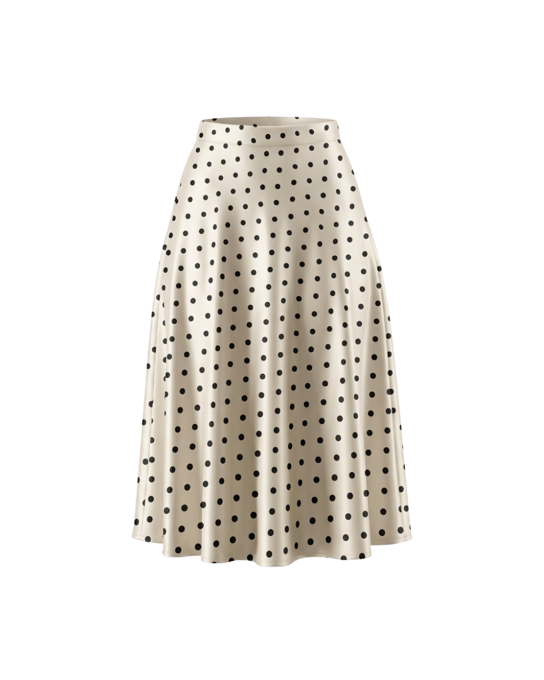 Ivory Miri Polka Skirt