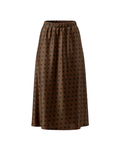 Brown Miri Polka Skirt