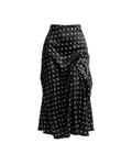 Black Doti Polka Skirt