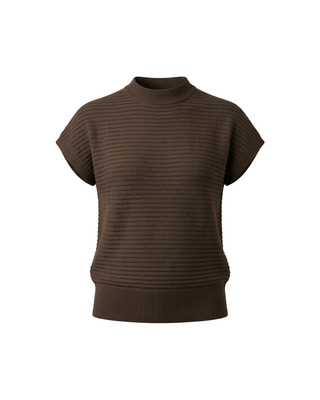 Brown Rue Textured Top