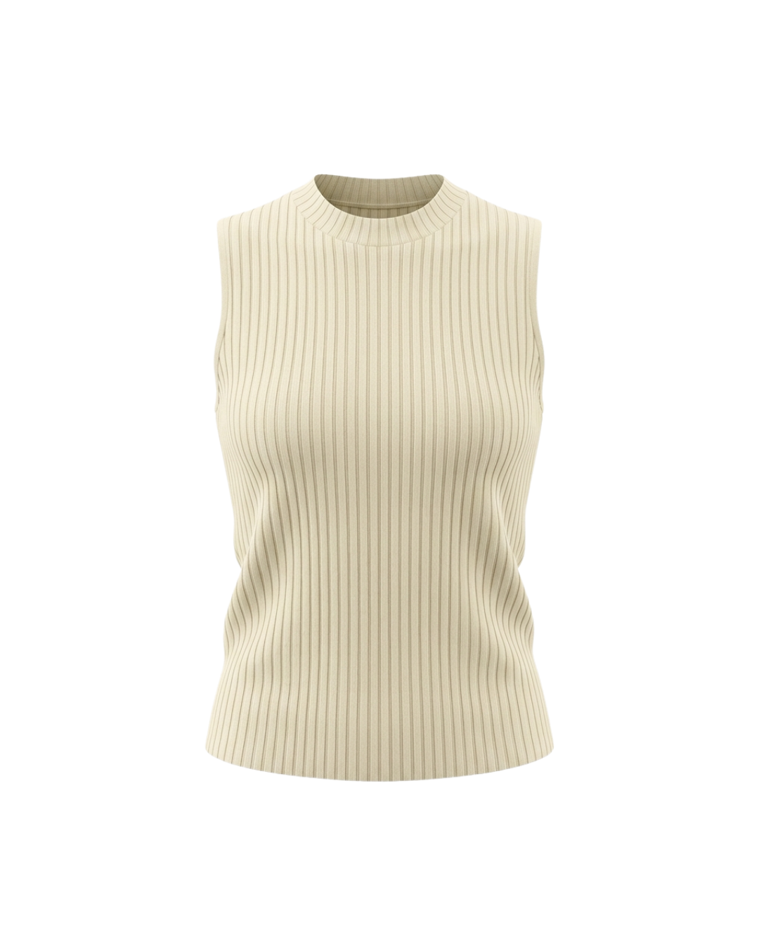 Yellow Aven Ribbed Top
