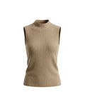 Beige Aven Ribbed Top