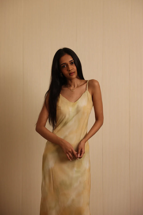 Yellow Auri Scarf Dress